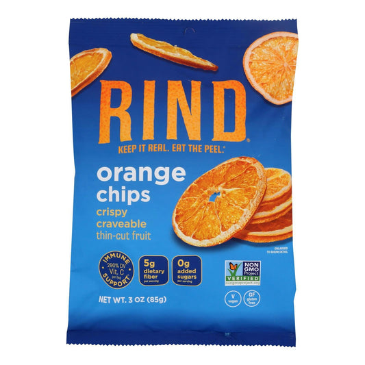 Rind Snacks - Fruit Chips Orange 3 oz (Pack of 12)