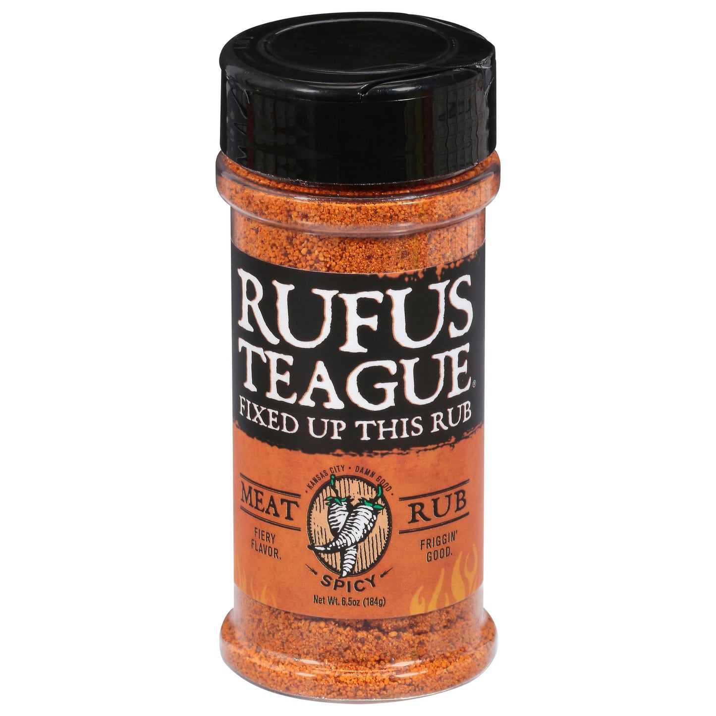 Rufus Teague Rub Spicy Meat 6.5 oz (Pack of 6)