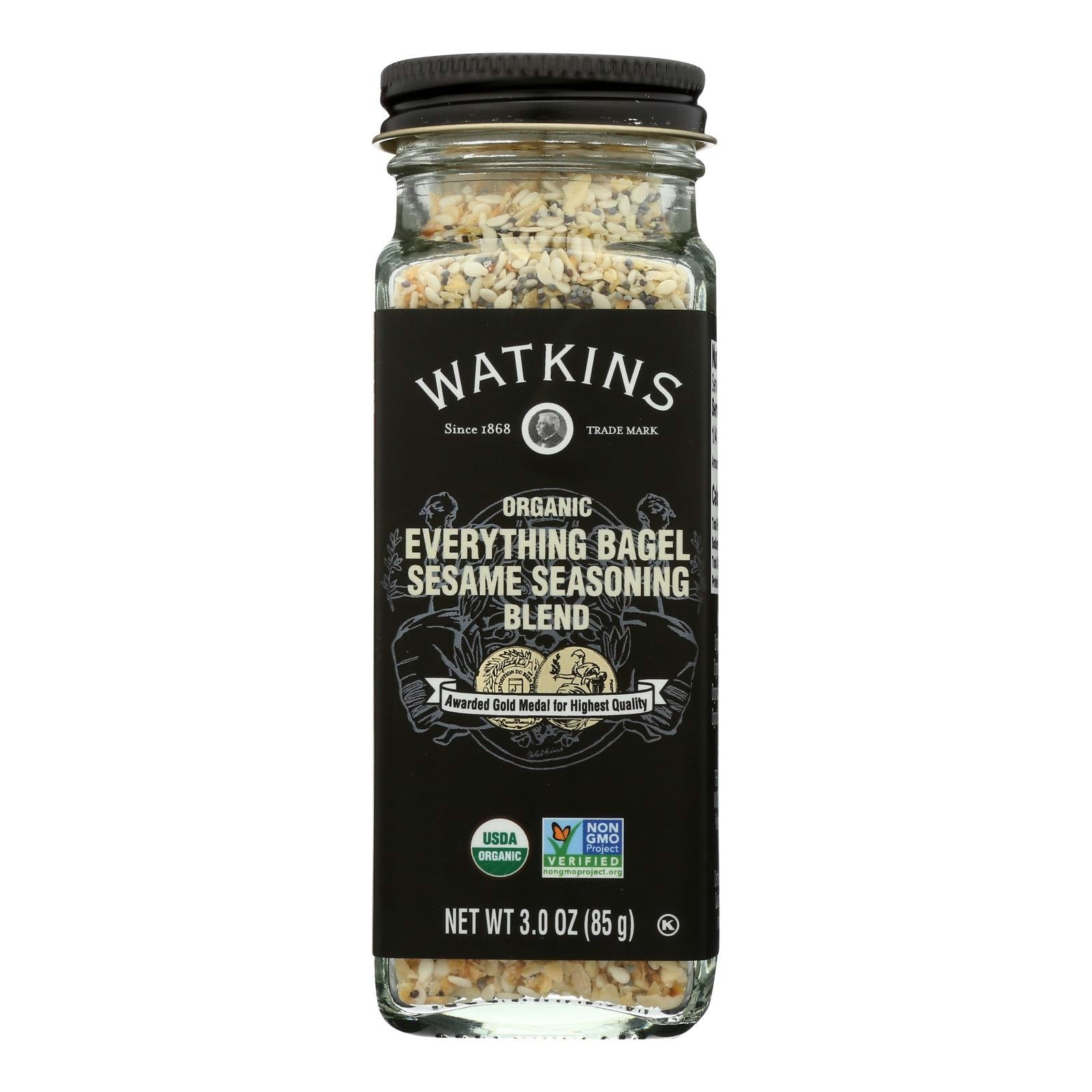 Watkins - Seasoning Everything Bagel Sesame 3 oz (Pack of 3)