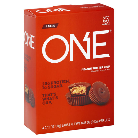 One Peanut Butter Cup Protein Bar - 4-2.12 Oz (Pack of 6)
