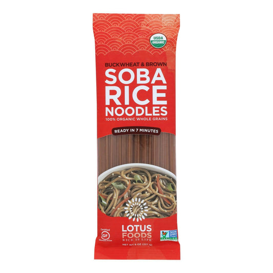 Lotus Foods - Noodles Organic Buckwat and Brown Rice Soba 8 oz (Pack of 8)