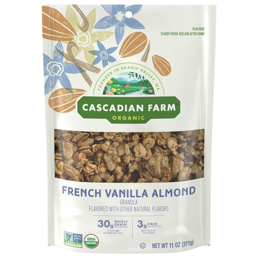 Cascadian Farm Granola French Vanilla Almond 11 Oz (Pack Of 4)