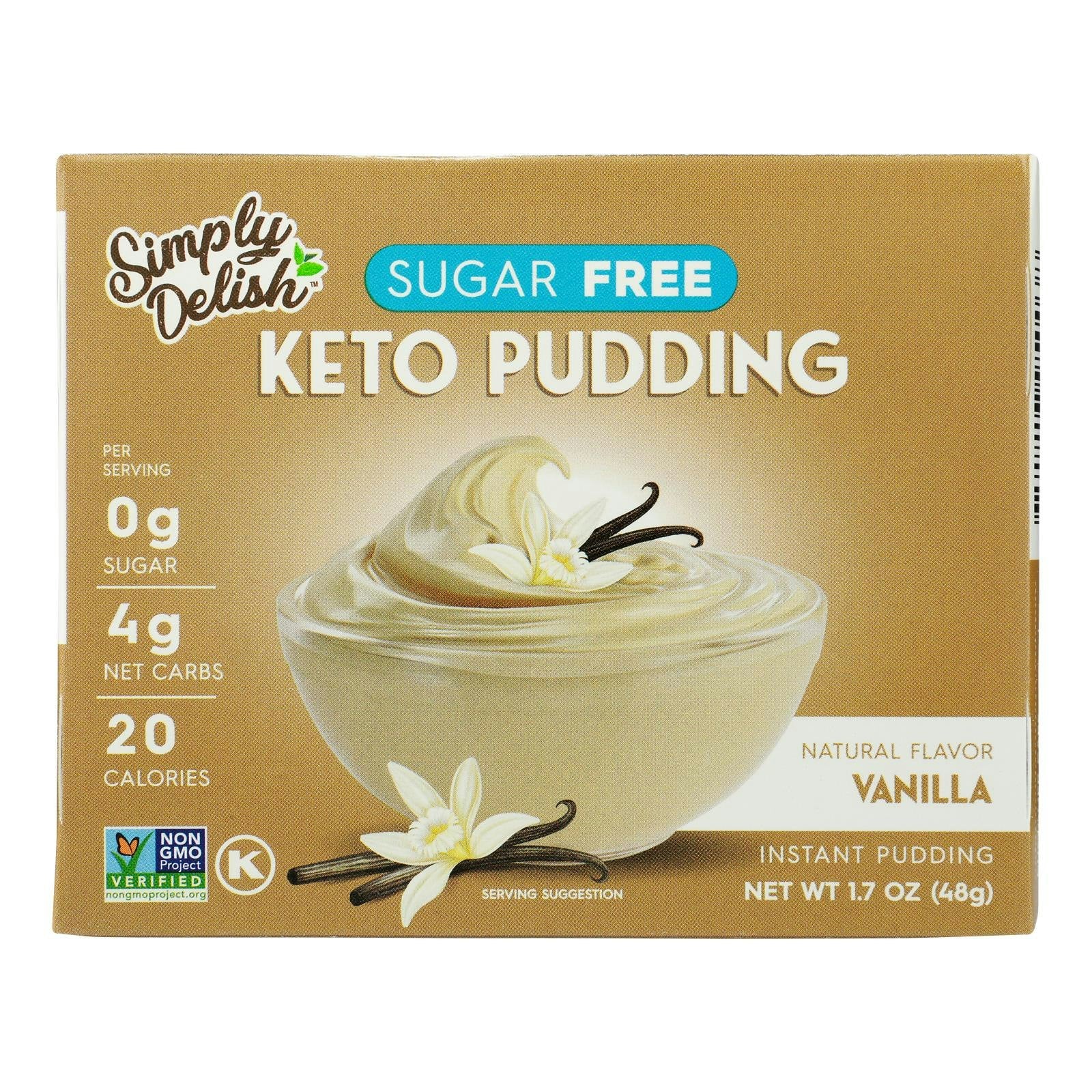 Simply Delish Pudding Mix - Vanilla 1.7 oz (Pack of 6)