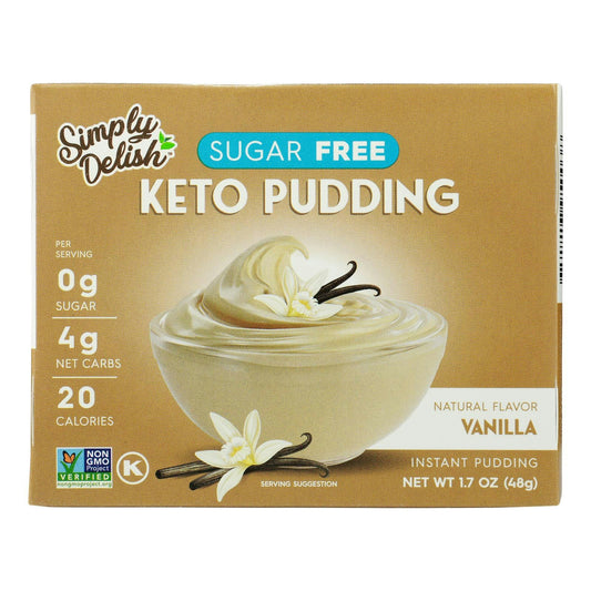Simply Delish Pudding Mix - Vanilla 1.7 oz (Pack of 6)