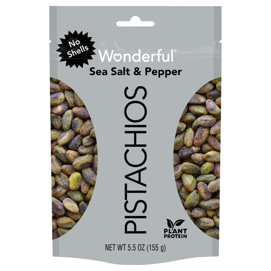 Wonderful Pistachios Pistachios Salt N Pepper 5.5 Oz Pack of 10