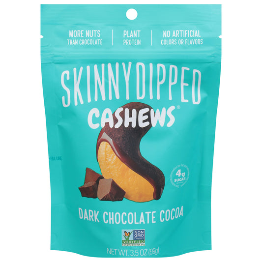 Skinnydipped Cashew Cocoa Dipped Pouch 3.5 oz (Pack of 10)