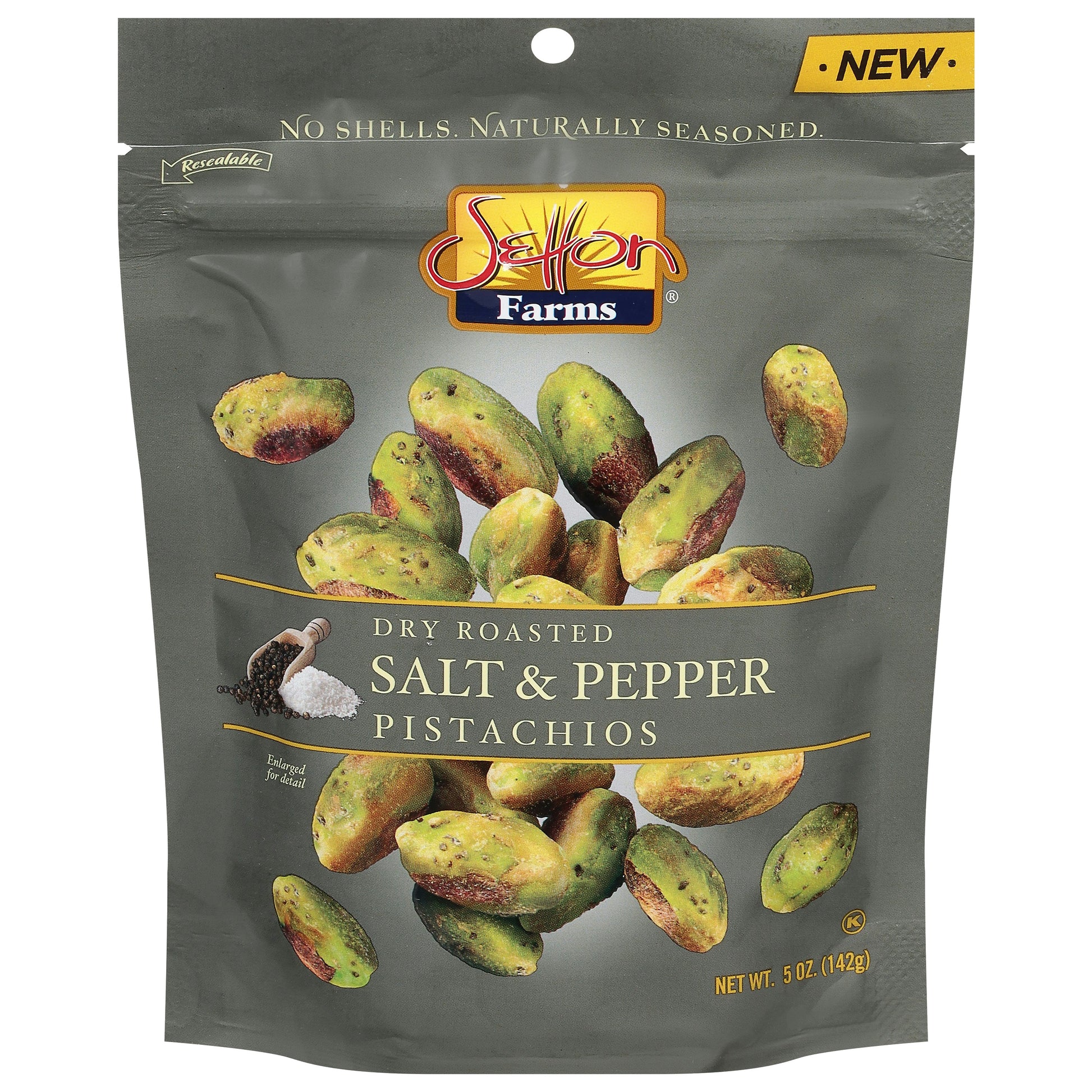 Setton Farms Pistachio Kernels Salt Pepper 5 oz (Pack of 8)