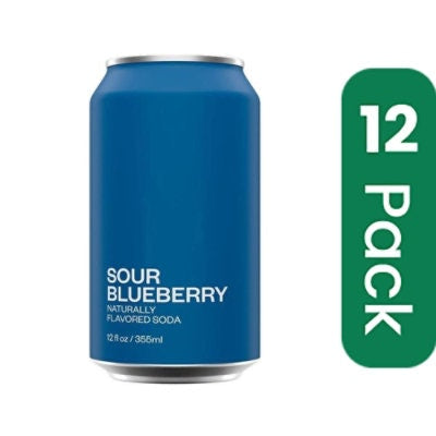 United Soda Of America Sour Blueberry Soda - 12 Fluid Ounce (Pack of 12)