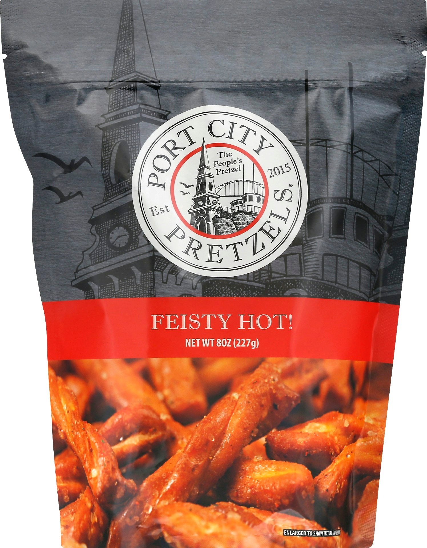 Port City Pretzels Pretzels Feisty Hot 8 Oz (Pack of 12)