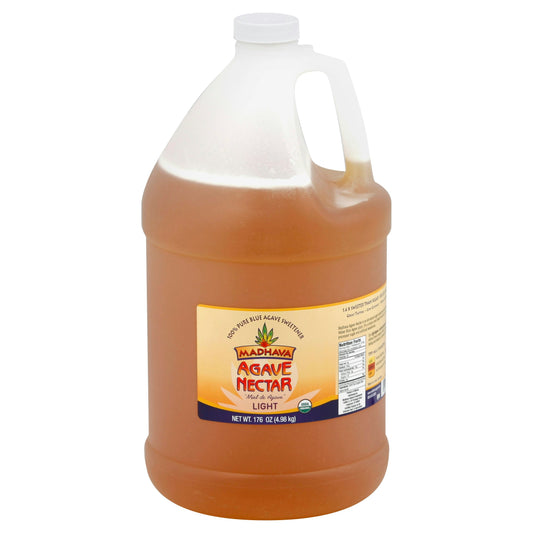 Madhava Agave Nectar Light Organic 176 Oz (Pack of 4)
