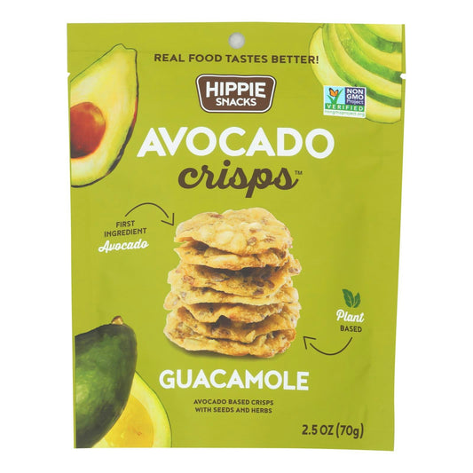 Hippie Snacks - Avocado Crisps Guacamole 2.5 oz (Pack of 8)