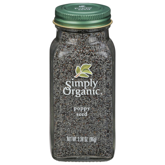 Simply Organic Poppy Seed Whole 3.38 Oz Pack of 6
