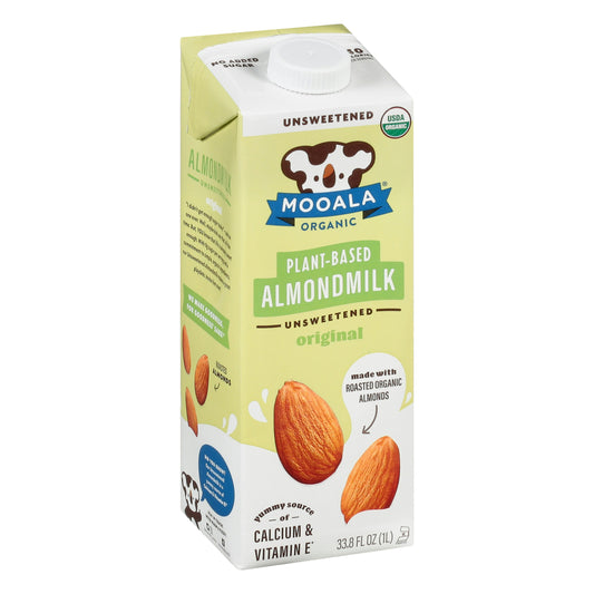 Mooala Milk Almond Unsweet Organic 32 FO (Pack of 6)