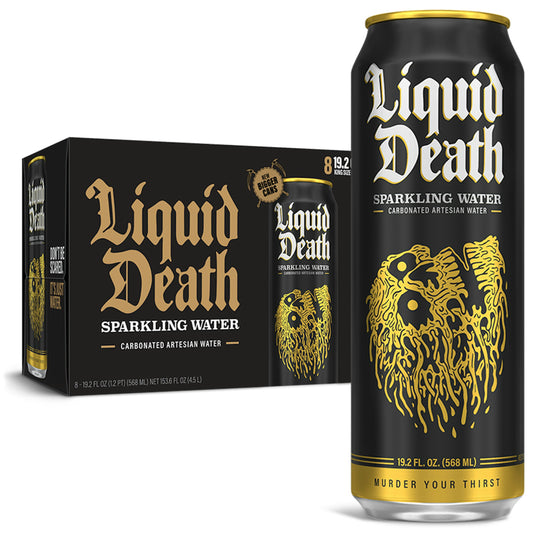 Liquid Death Water Sparkling Mountain 153.6 Fo Pack of 3