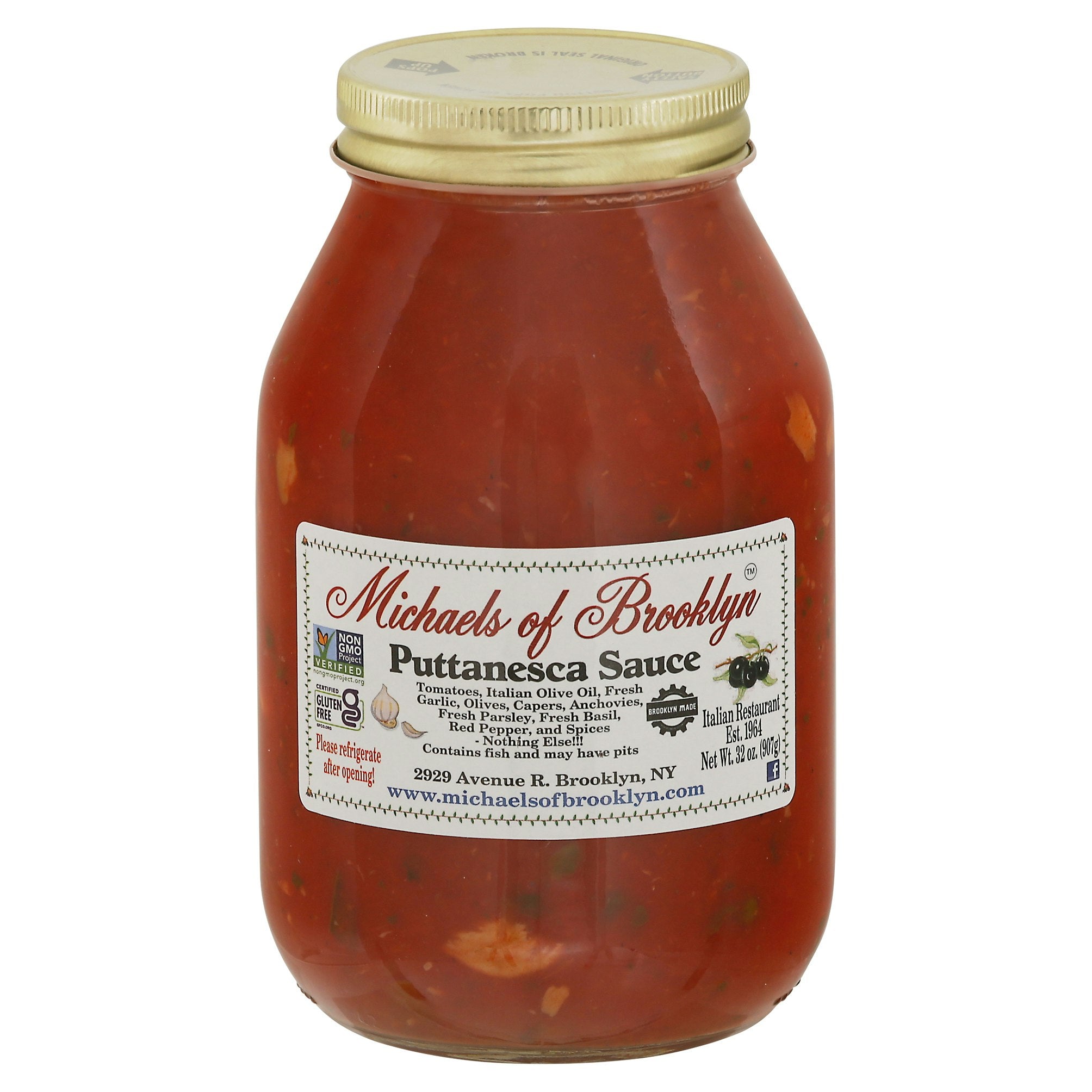 Michaels Of Brooklyn Sauce Putanesca Gluten Free