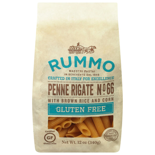 Rummo Pasta Penne Rigate Gluten Free 12 oz (Pack of 12)