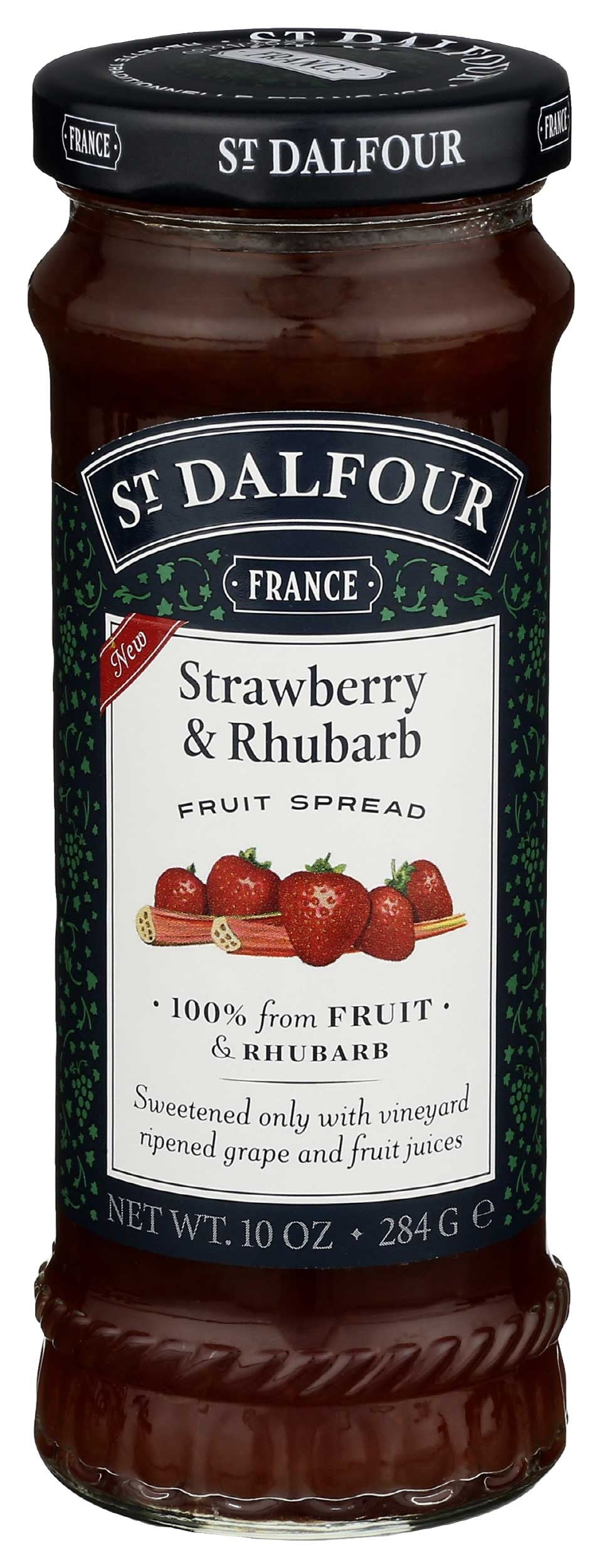 StDalfour Strawberry and Rhubarb Fruit Spread - 10 Ounce (Pack of 6)