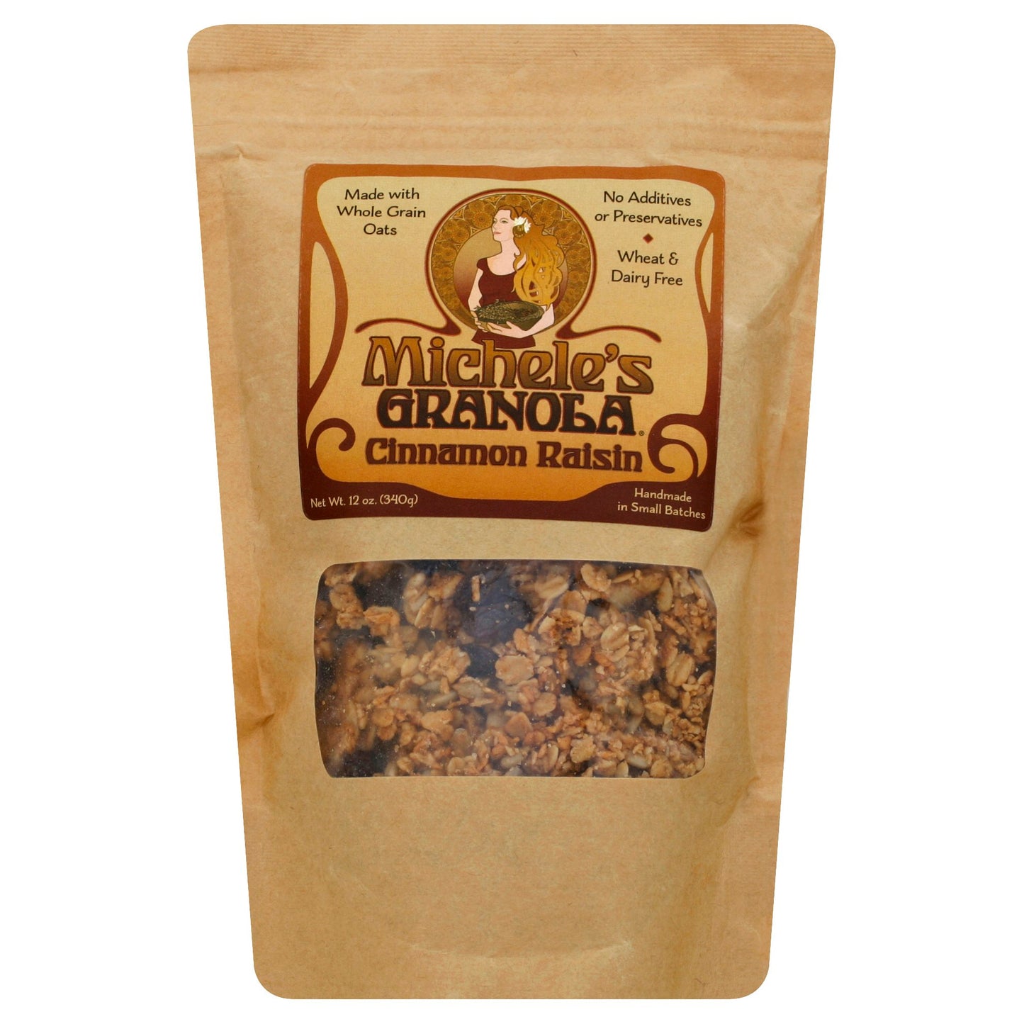 Micheles Granola Granola Cinnamon Raisin 12 Oz (Pack of 6)