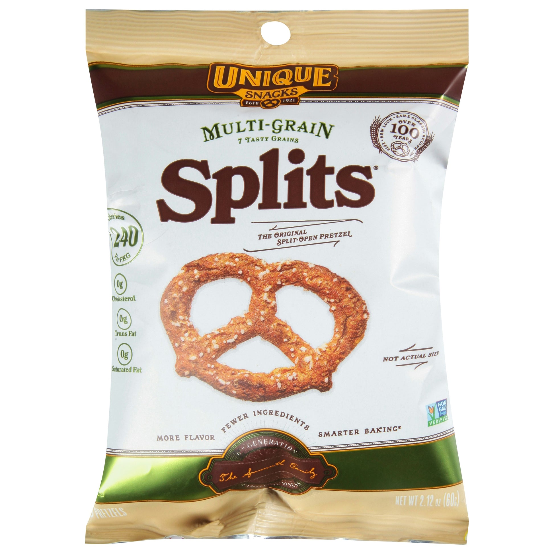 Unique Pretzels MultiGrain 2.11 Oz (Pack Of 24)