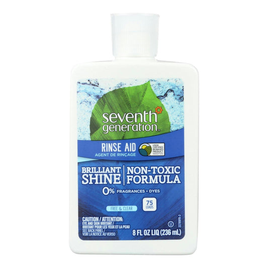 Seventh Generation Dish Rinse Aid - Free and Clear - 8 oz (Pack of 9)