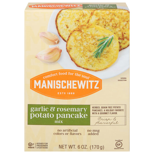 Manischewitz Garlic & Rosemary Potato Pancake - 6 Oz (Pack of 12)