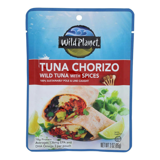 Wild Planet - Tuna Chorizo With Spices 3 oz (Pack of 24)
