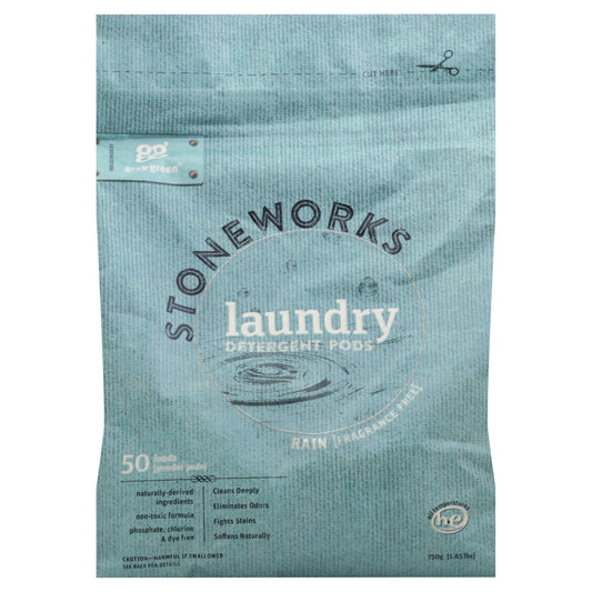 Grabgreen Detergent Stoneworks Rain Fragance Free 1.65 Lb (Pack of 6)
