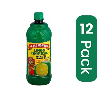 La Lechonera Juice Tropical Lemon Blend 32 Oz (Pack of 12)