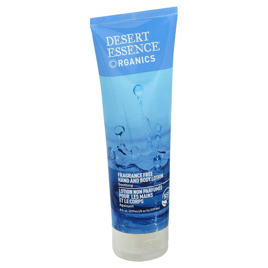 Desert Essence Lotion Hand Body Fragance Free 8 Fo Pack of 3