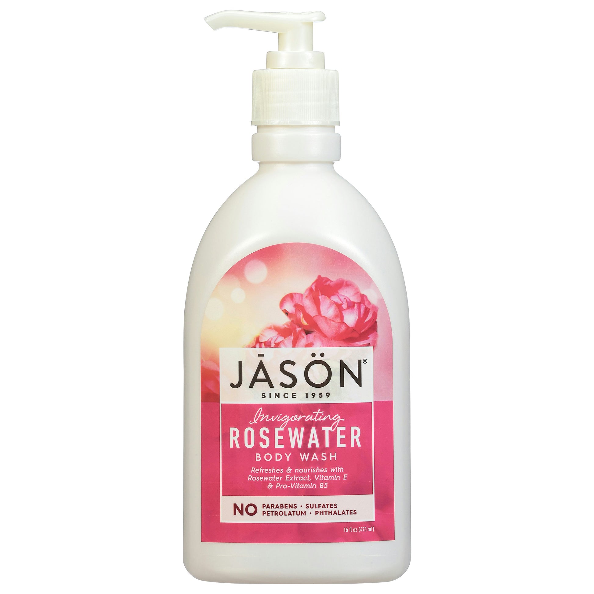 Jason Body Wash Rosewater 16 FO (Pack of 6)