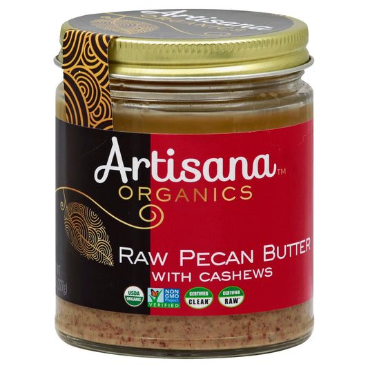 Artisana Organics Raw Pecan Butter with Cashews 8 Oz Pack of 6