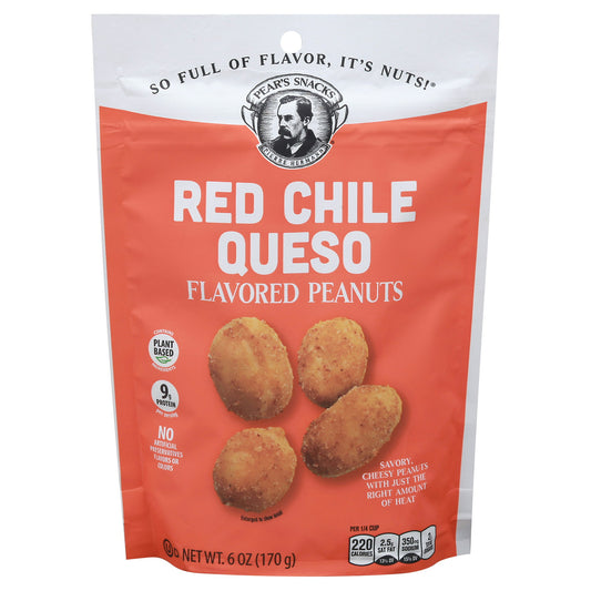 Pear's Snacks Red Chile Queso Flavored Peanuts 6 Oz (Pack of 6)