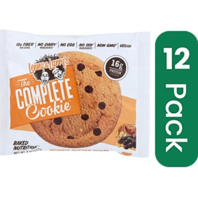 Lenny & Larry's - Complete Cookie Peanut Butter Chocolate Chip 4 oz (Pack of 12)