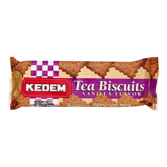 KEDEM (Pack of 48) KeDem Tea Biscuit Vanilla 4.2 Oz