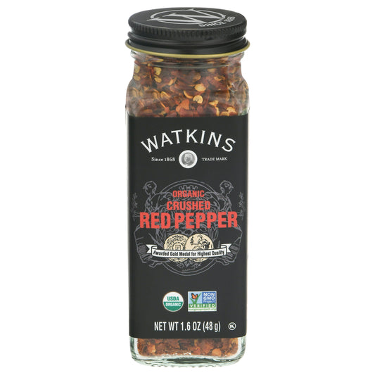 Watkins Seasoning Red Pepper Crushed Organic 1.6 Oz (Pack of 6)