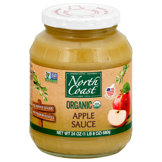 North Coast Apple sauce Jar Organic 24 oz (Pack of 12)