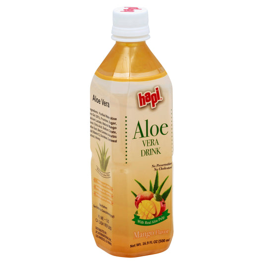 Hapi Drink Aloe Vera Mango 16.9 FO (Pack Of 20)