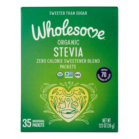 Wholesome Stevia Organic 1.23 Oz Pack of 6
