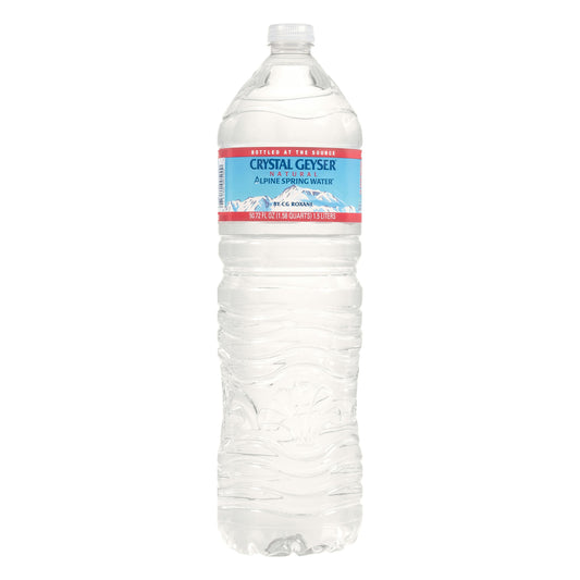 Crystal Geyser Alpine Spring Water Alpine 1.5 Lt Pack of 12