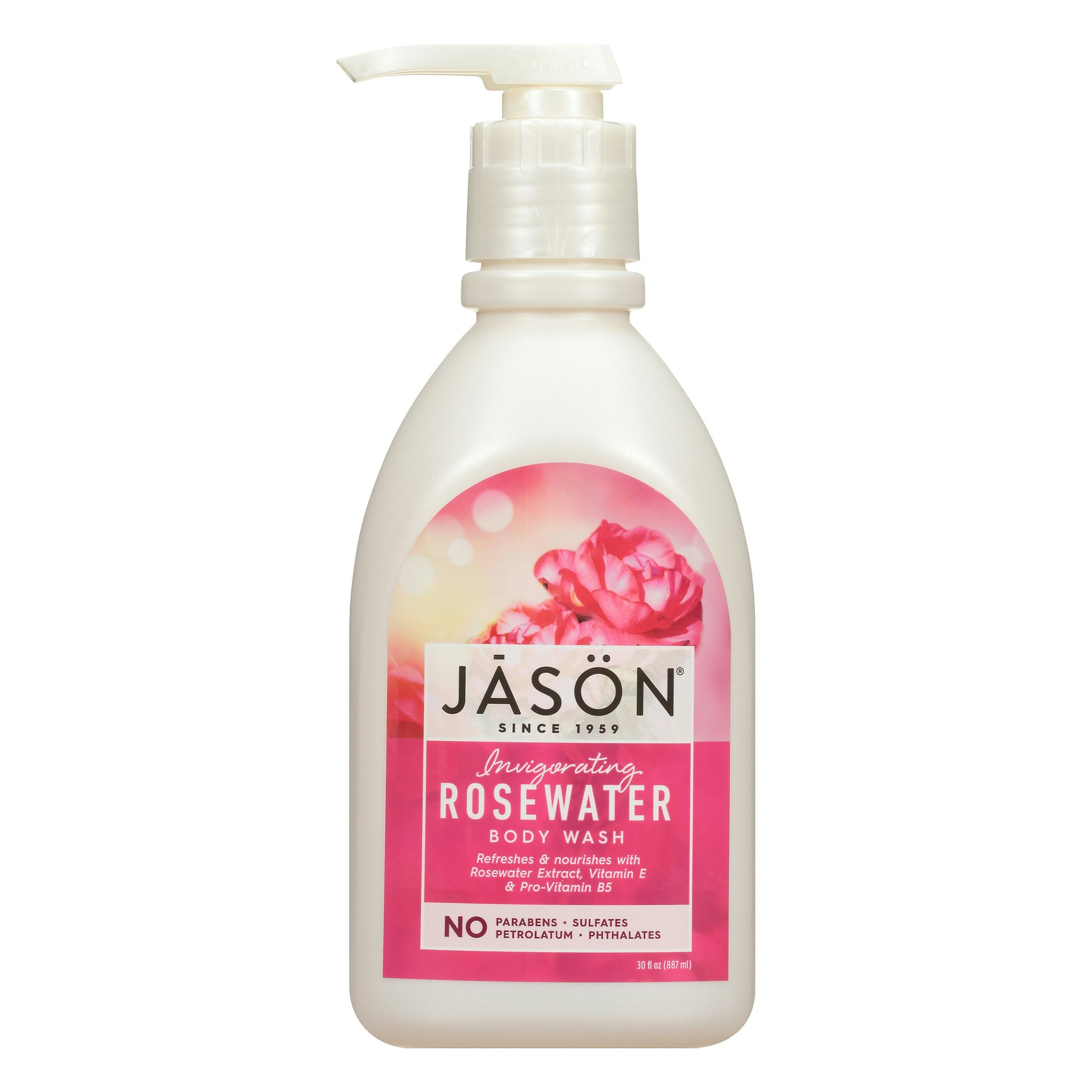 Jason Body Wash Glycerine & Rose 30 oz (Pack of 3)