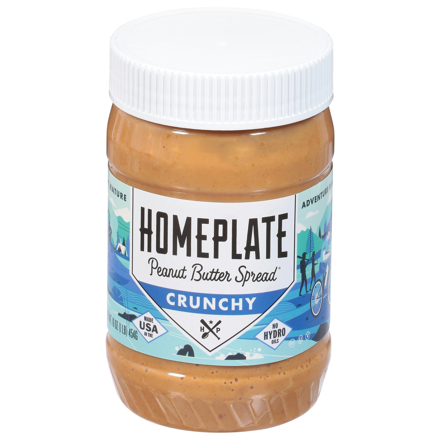 Home Plate Peanut Butter Crunchy 16 Oz (Pack of 6)