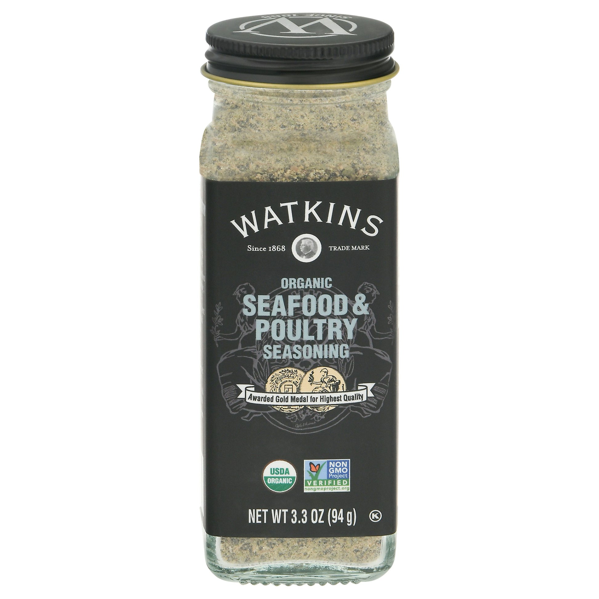 Watkins Seasoning Seafood Poultry Organic 3.3 oz (Pack of 3)