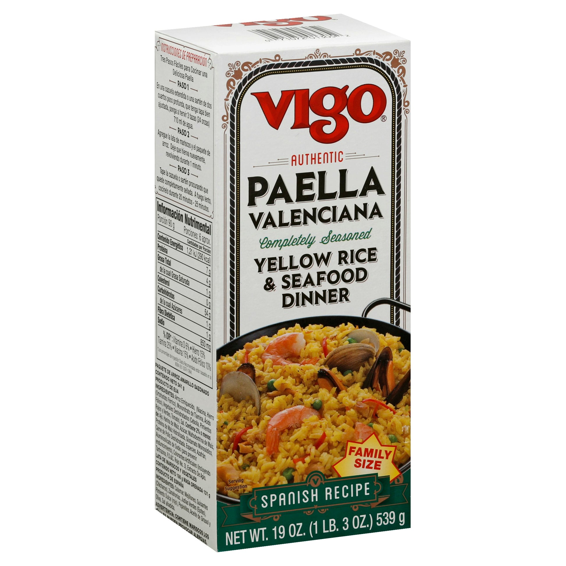 Vigo Rice Mix Paella Yellow 19 Oz Pack of 6