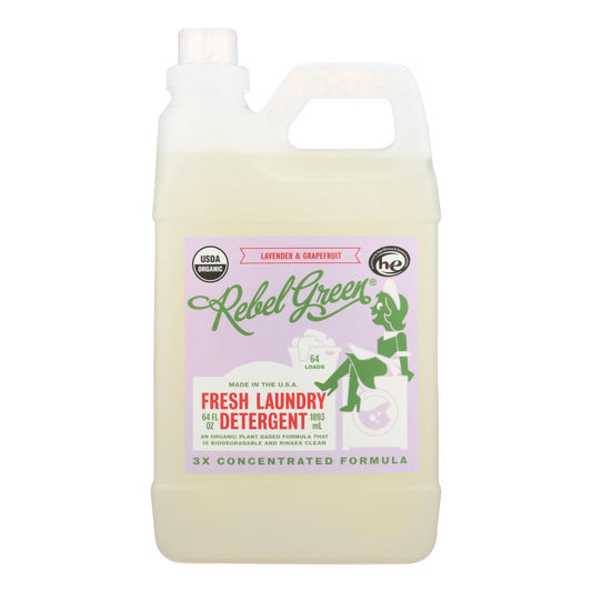 Rebel Green Laundry Detergent - Lavender and Grapefruit 64 fl. oz (Pack of 4)