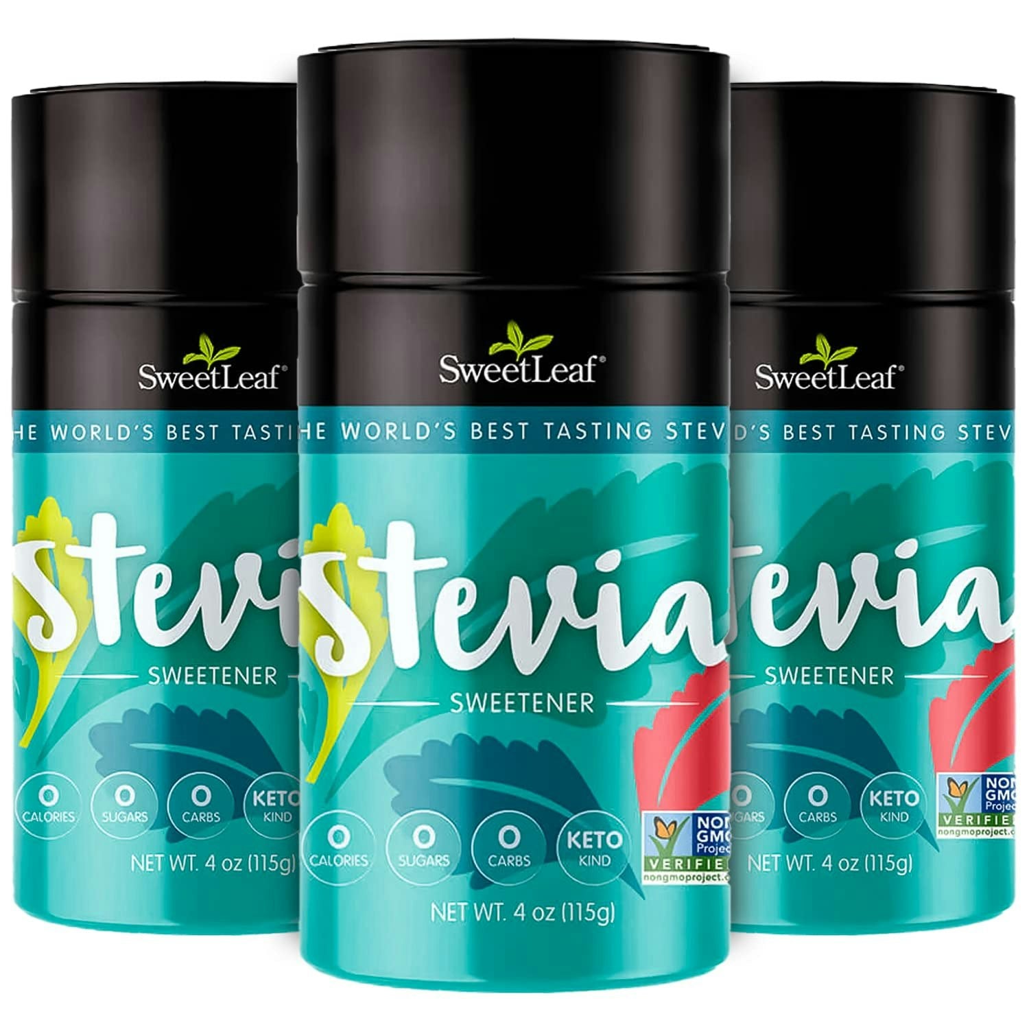 SweetLeaf Stevia Plus Powder Gluten Free, 4 Ounce (Pack of 3)