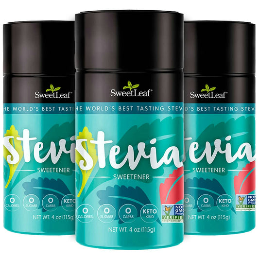 SweetLeaf Stevia Plus Powder Gluten Free, 4 Ounce (Pack of 3)