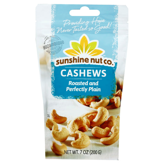 Sunshine Nut Company Cashews Roasted Plain 7 oz (Pack of 6)