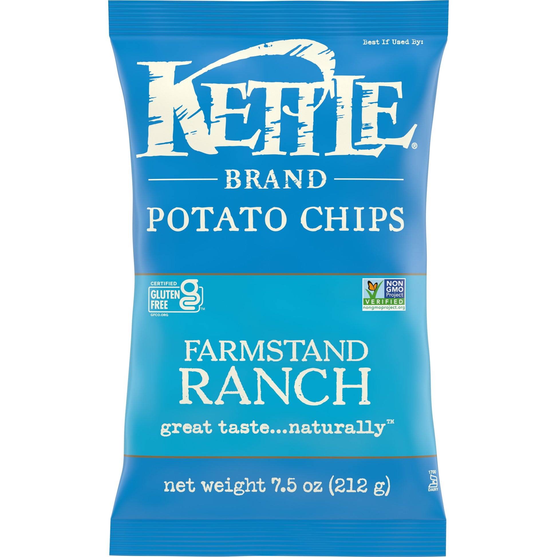 Kettle Foods Chip Potato Farmstand Ranch 7.5 oz (Pack of 12)