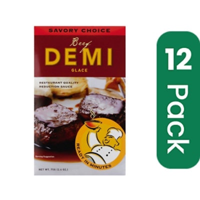 Savory Choice Glace Demi Beef 2.6 oz (Pack of 12)