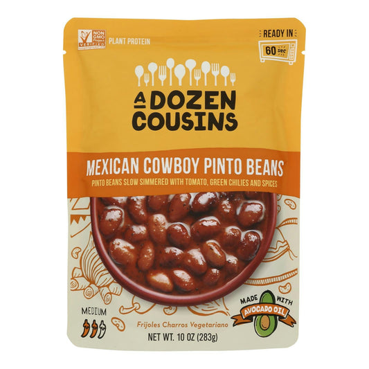 A Dozen Cousins - Ready to Eat Beans - Mexican Pinto 10 oz (Pack of 6)